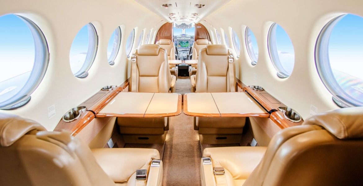 volo privato sul Beechcraft King Air 350